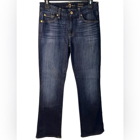 7 for all Mankind Kimmie Bootcut Jeans Dark Wash Size 28 - Picture 1 of 12